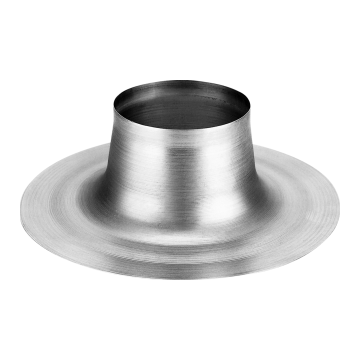 Burgerhout plakplaat aluminum 168mm tbv. rookgas 100/150 of ventilatie 150mm