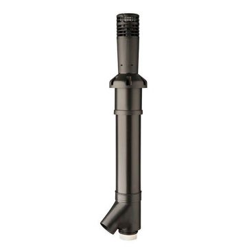 Ubbink Multivent 5v Combi Ventilatiepijp -2 X Ø125 L1650mm - Zwart