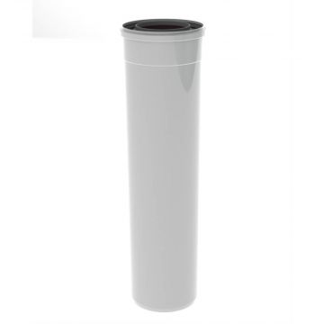 Burgerhout TwinSafe rookgaspijp 60/100mm concentrisch PP - 1000mm - wit