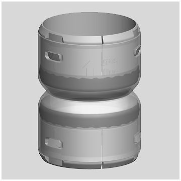 Ubbink Koppelstuk - Flex 50/flex 50 - Pptl
