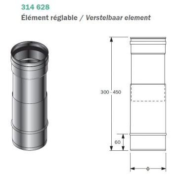 Burgerhout Spg Verstelbaar Elt D.80