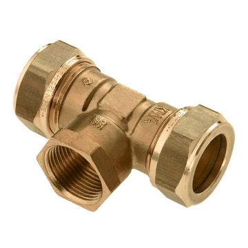 Bonfix knel T-stuk messing