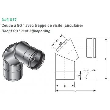 Burgerhout Spg Bocht 90° + Trappe Visite D.140