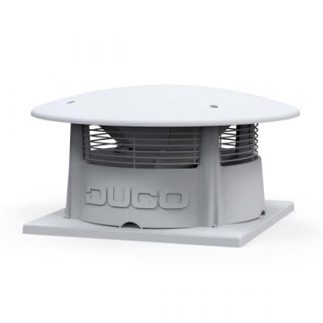 Vooraanzicht van de Duco RoofFan 1800 dakventilator