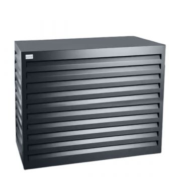 Omkasting voor airco buitendeel van Evolar in de kleur Donker antraciet gemaakt van aluminium