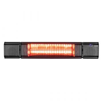 Eurom Heat and Beat Zwart terrasverwarmer - 2000W