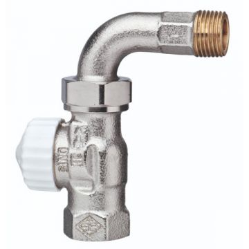 Heimeier Radiatorafsluiter Thermostatische Afsl- V-exakt Ii- Met Bocht- Dn15