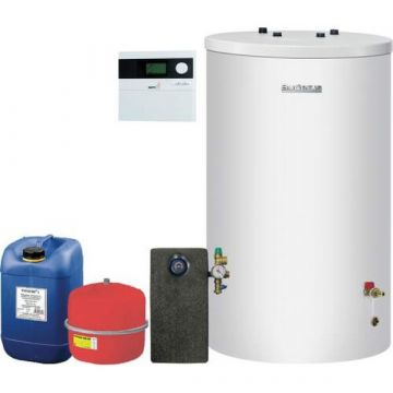 Nefit SolarLine 120 zonneboiler + 1 plat dak horizontale zonnecollector