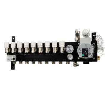 VTE Compact verdeler vloerverwarming 9-groeps A-label pomp