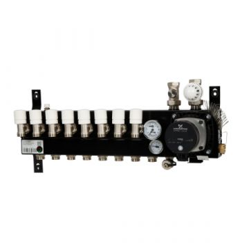 VTE SLIM verdeler vloerverwarming 8-groeps Grundfos pomp