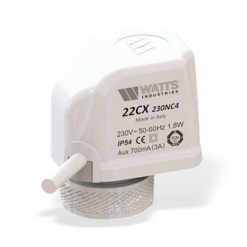 Watts 22CX servomotor voor vloerverwarmingverdeler 230V - 1,8w