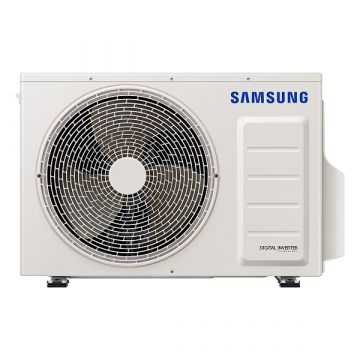 Vooraanzicht van het buitendeel van de Samsung Windfree 3,5kW