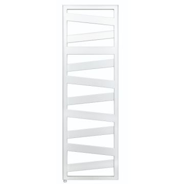 Vooraanzicht van de Zehnder Ribbon elektrische badkamerradiator - 600W - H1567 L500