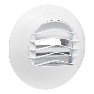 Vooraanzicht van de Zehnder STR 30 afzuigventiel - 125mm