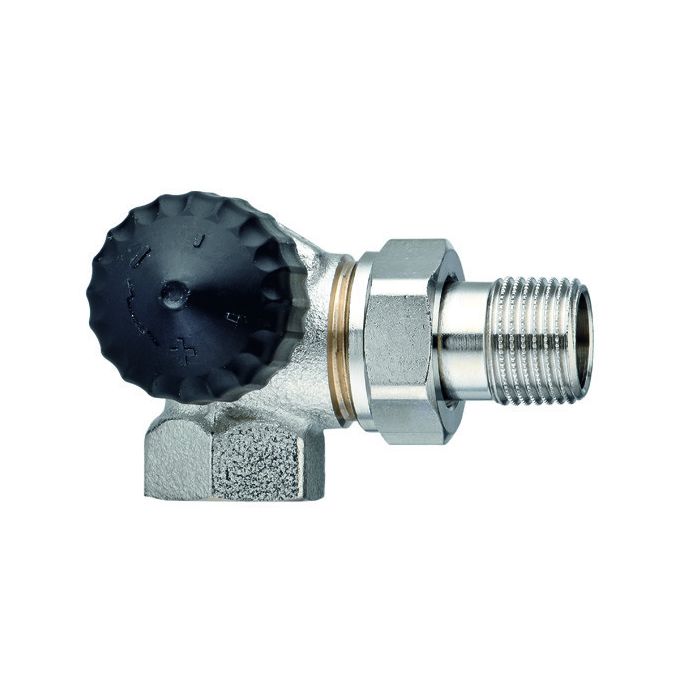 Heimeier Radiatorafsluiter Thermostatisch Standaard Dubbel Haaks links Dn15