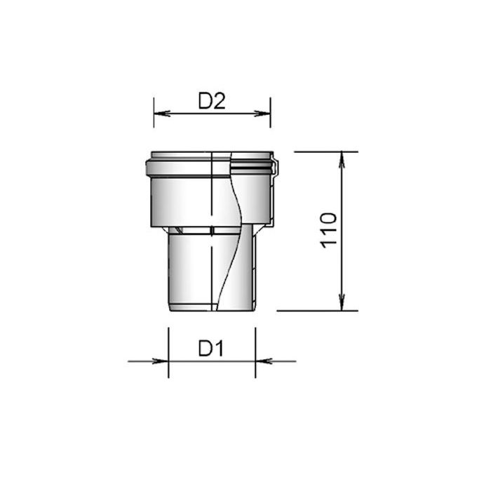 Burgerhout Pp Rookgas Vergrotend Verloop 60-80mm