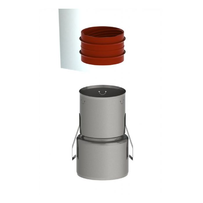 Burgerhout Koppelst Rvs 80-60 Spie-flex + Klemstrip