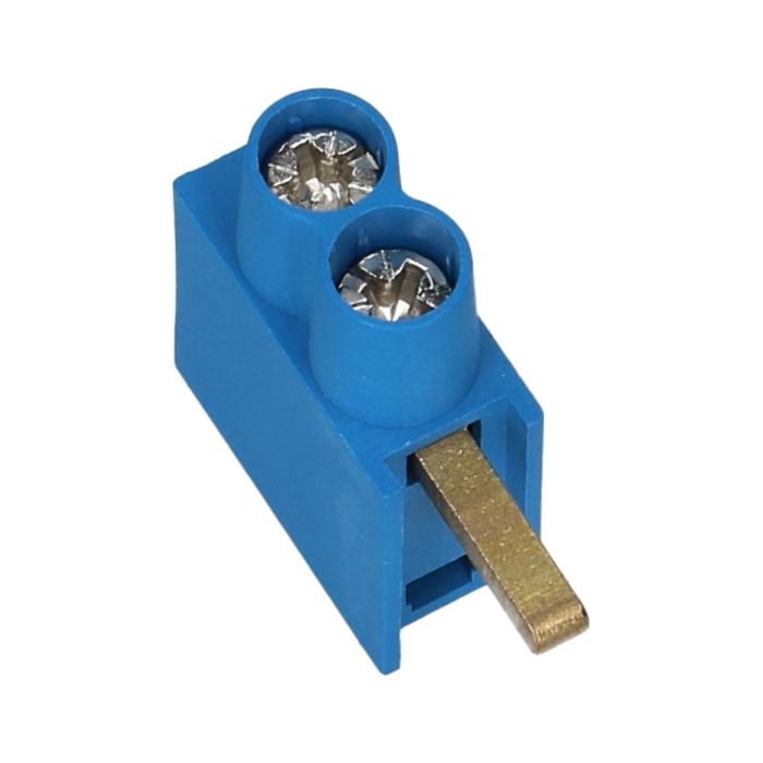 SEP aftakblok pin blauw 1 fase 2x10mm² hoog