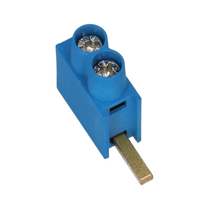 SEP aftakblok pin blauw 1 fase 2x10mm² laag