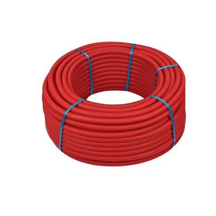 Henco Alupex buis 20x2 100m standard met mantel - rood