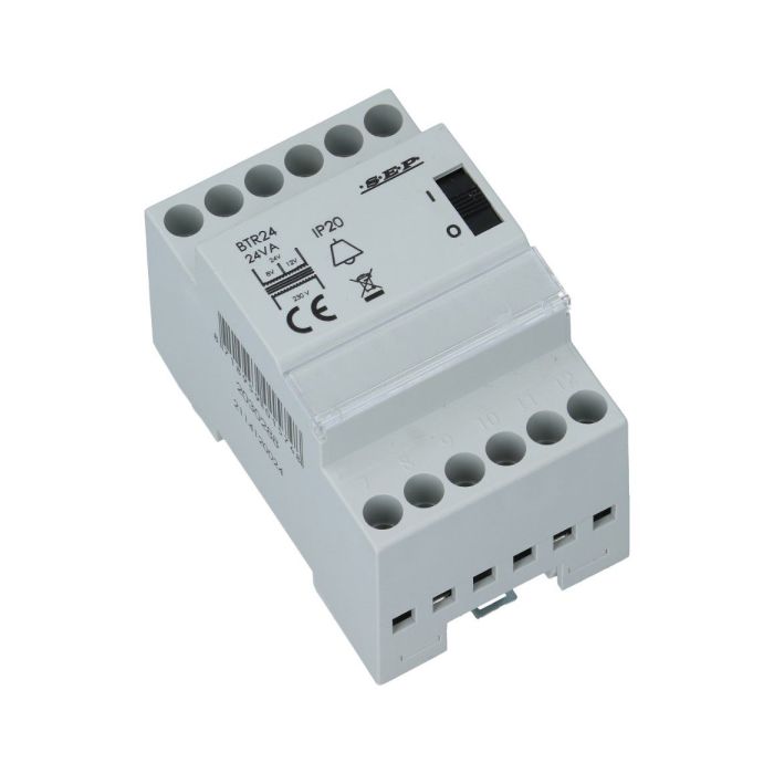 SEP beltrafo 8-24VAC 24VA met schakelaar