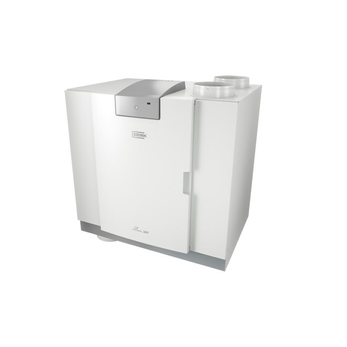 Vooraanzicht van de Brink Flair 300 WTW 2b/2o links - 300m³/h