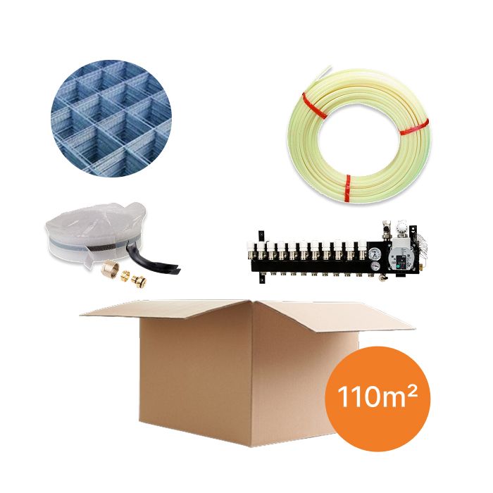 Inhoud vloerverwarmingspakket