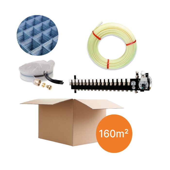 Inhoud vloerverwarmingspakket