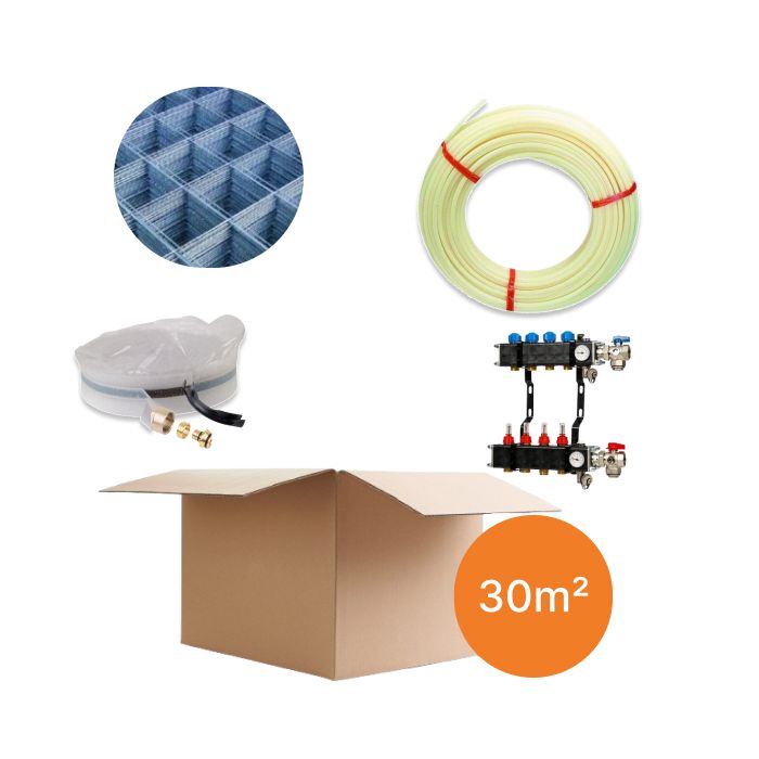 Inhoud vloerverwarmingspakket