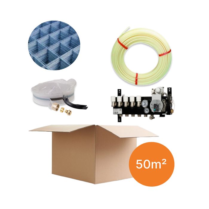 Inhoud vloerverwarmingspakket