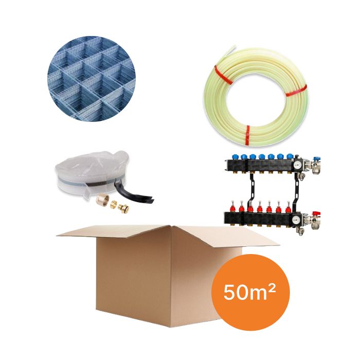 Inhoud vloerverwarmingspakket