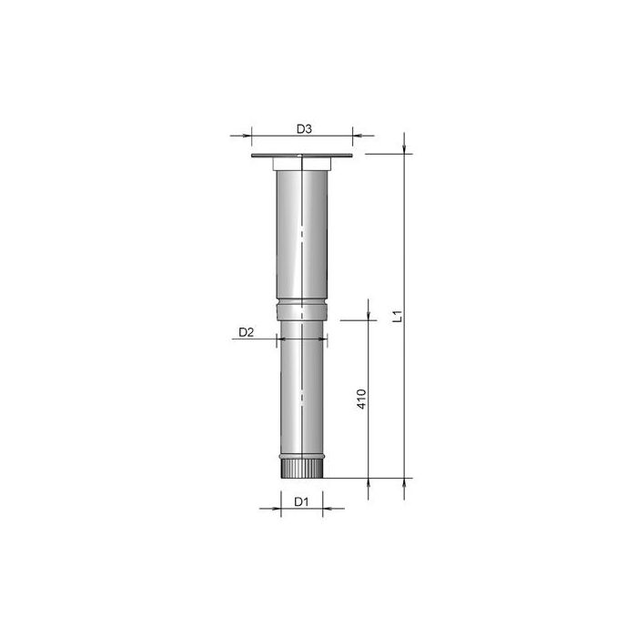 Burgerhout Beluchting Dakdoorvoer Constr 300 Zwart