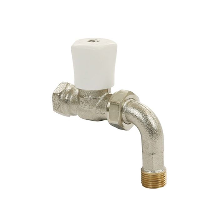 Heimeier Radiatorafsluiter Mikrotherm Rad-afsl- Met Bocht- Dn15- Brons Vern-