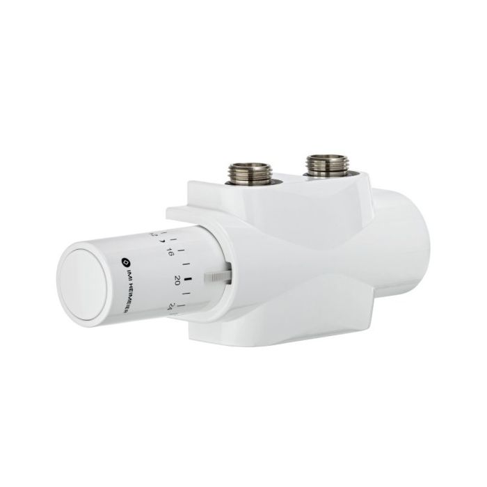 Heimeier Multilux onderblokset met Halo thermostaatknop - 2-pijps - wit