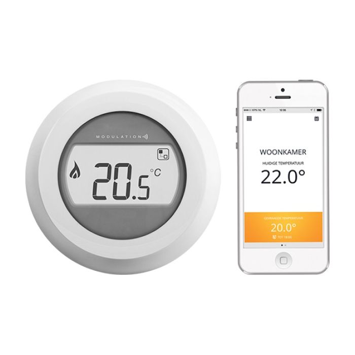 Honeywell Home Round connected aan/uit draadloze thermostaat