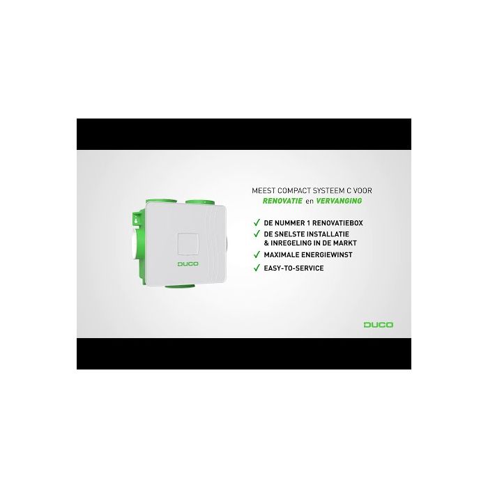Duco DucoBox Reno all-in-one ventilatiebox - RF bedieningschakelaar - Eurostekker