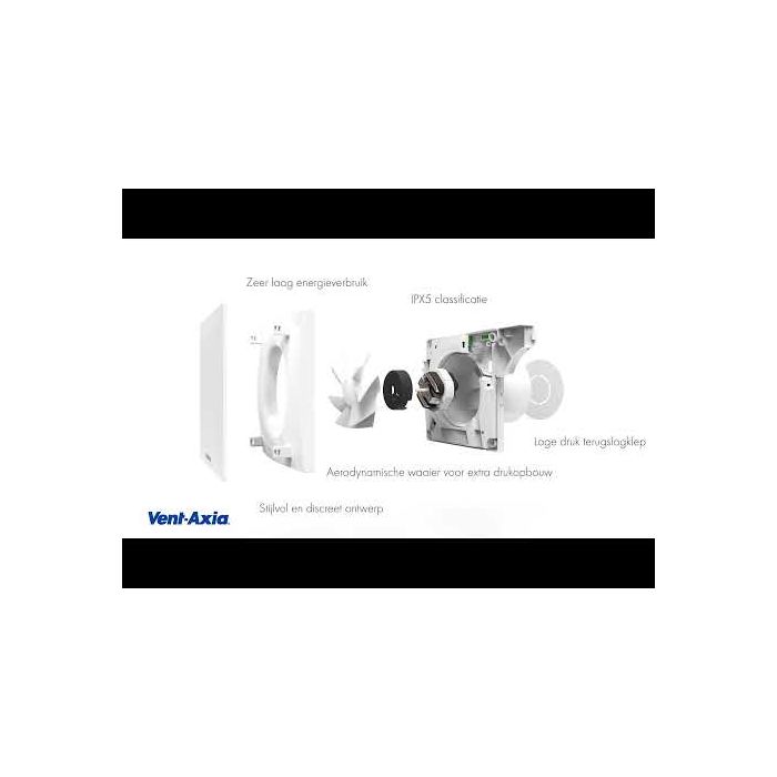 Vent-Axia Mute badkamerventilator 100TN met timer