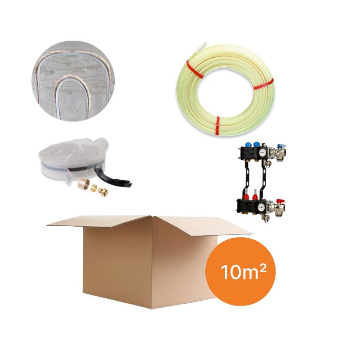 Inhoud vloerverwarmingspakket