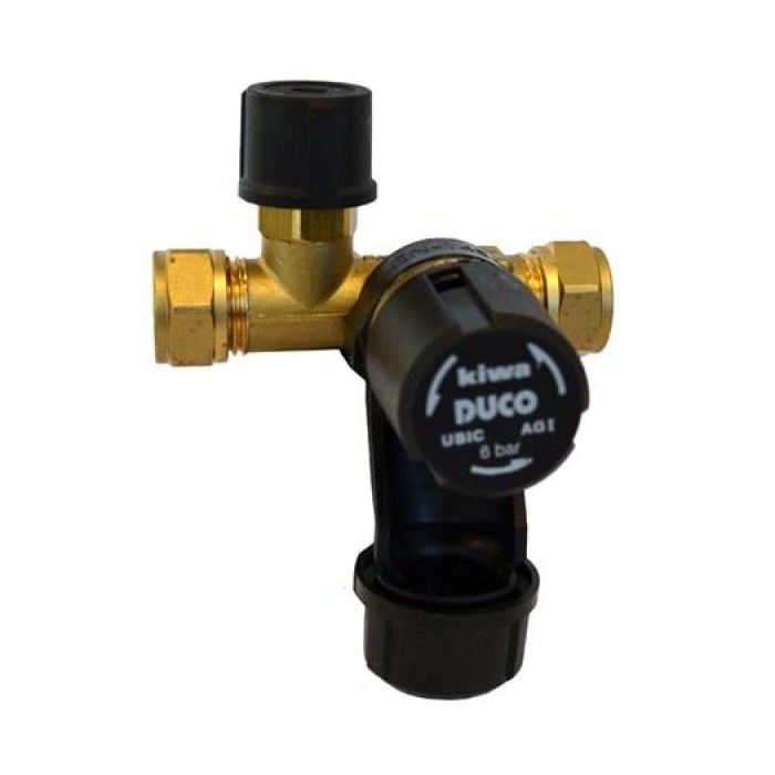 Pentec Duco inlaatcombinatie 6 bar - 15mm knel