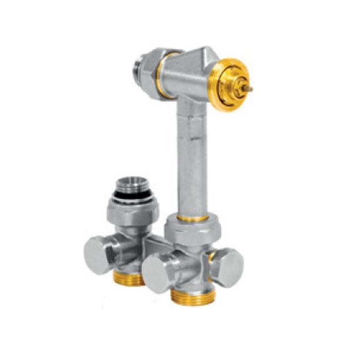 Jaga Straightflow ventiel - hoh=50mm 180° euroconus