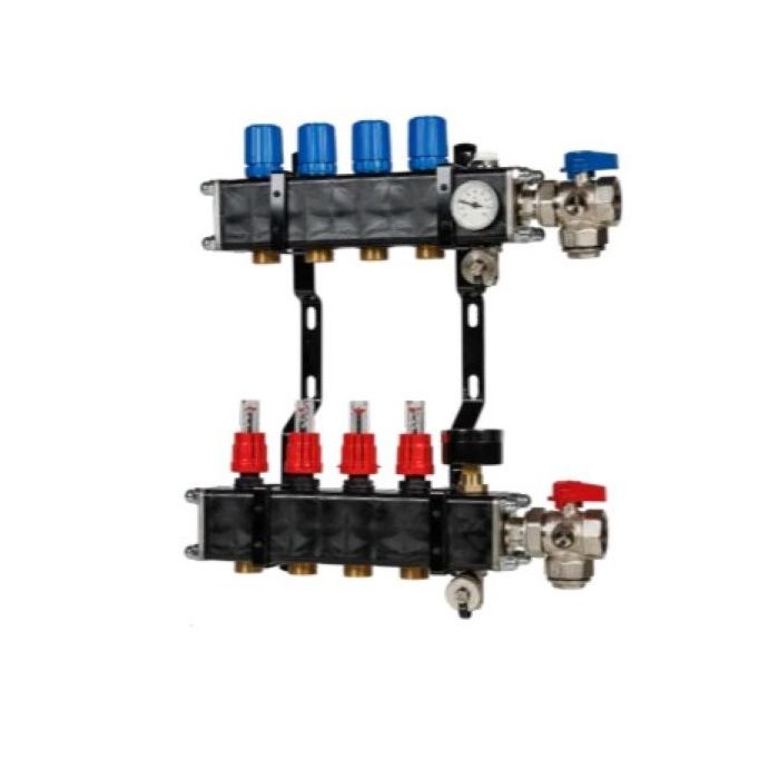 VTE composiet open verdeler - 4 groeps 