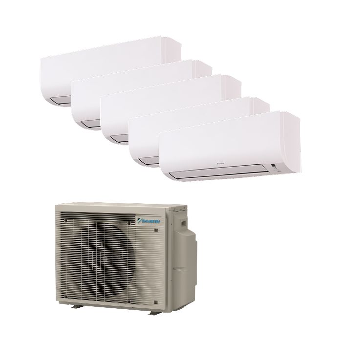 Daikin multi-split airco 9,0kW R32 met 5x Daikin Comfora 2kW binnendeel