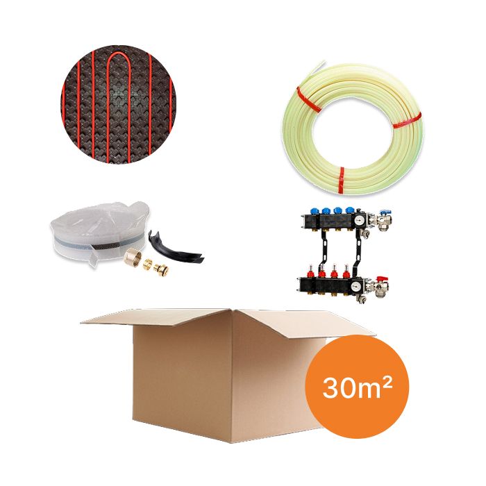 Inhoud vloerverwarmingspakket