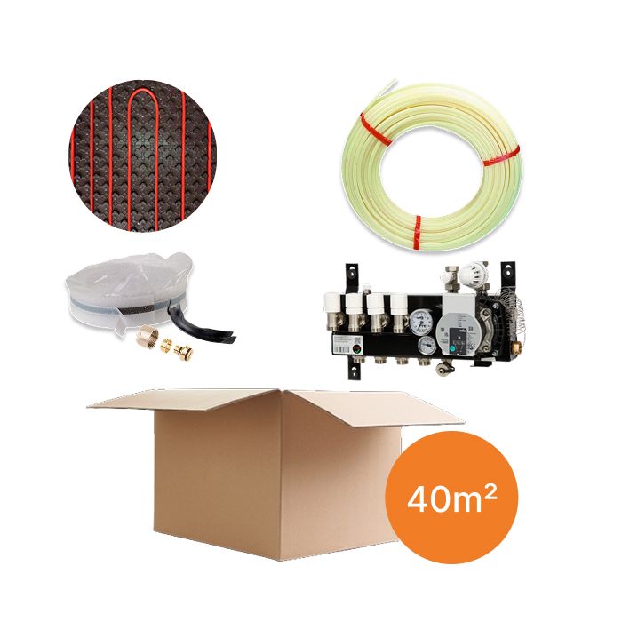 Inhoud vloerverwarmingspakket