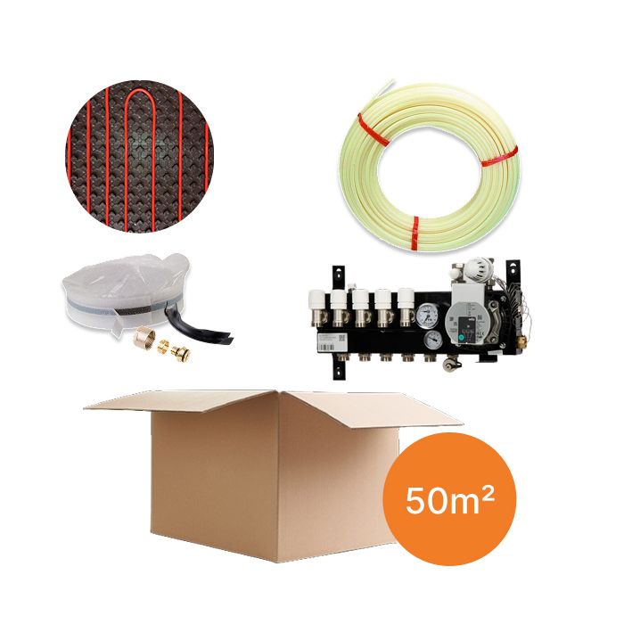 Inhoud vloerverwarmingspakket