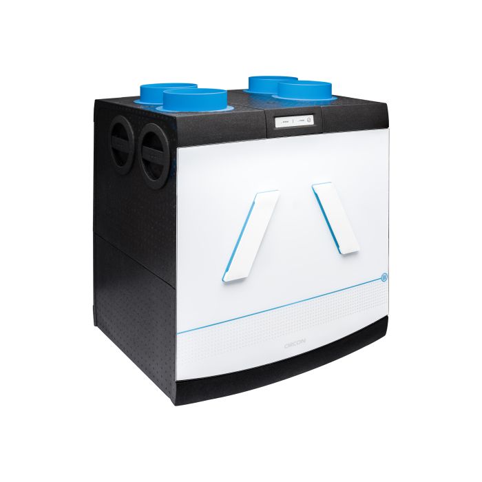 Schuinaanzicht Orcon HRC-500 WTW unit