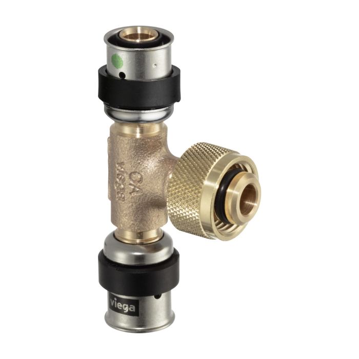 Viega Smartpress overgangs T-stuk 20x1/2 x20 2xpers x Prevista-steek