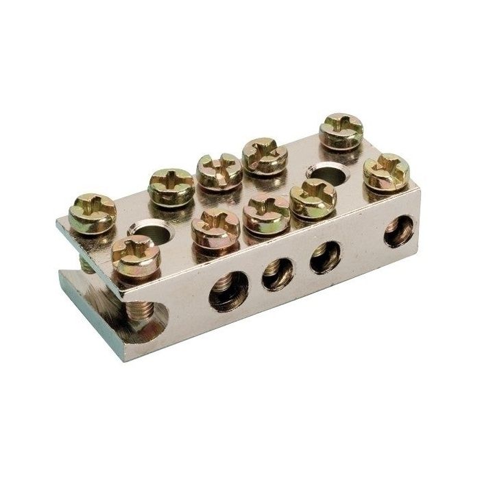 JMV radiatorklem H 2x25mm² + 3x6mm² schuin