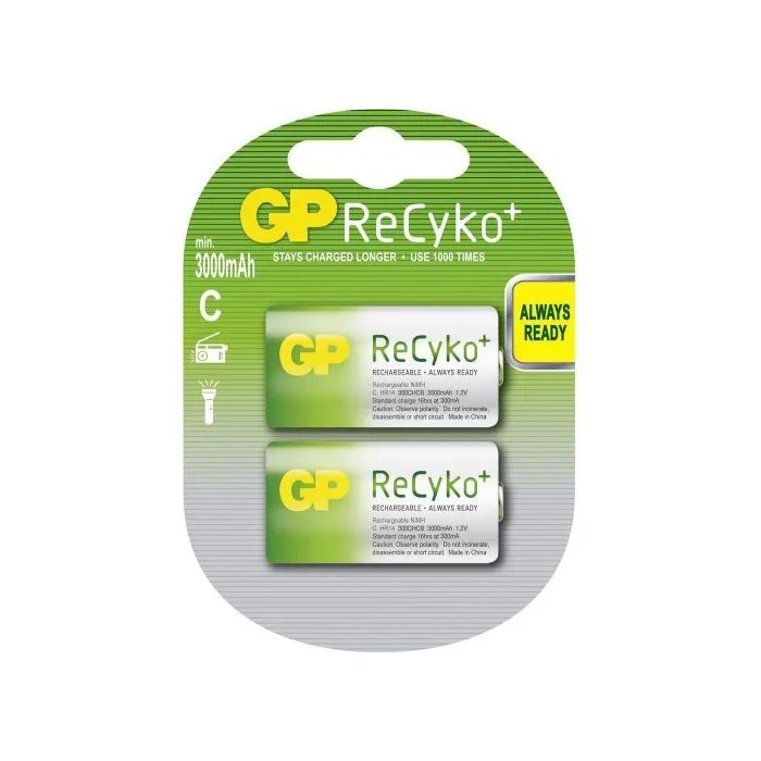 GP - ReCyko+ oplaadbare C batterijen 3000mAh - 2 stuks