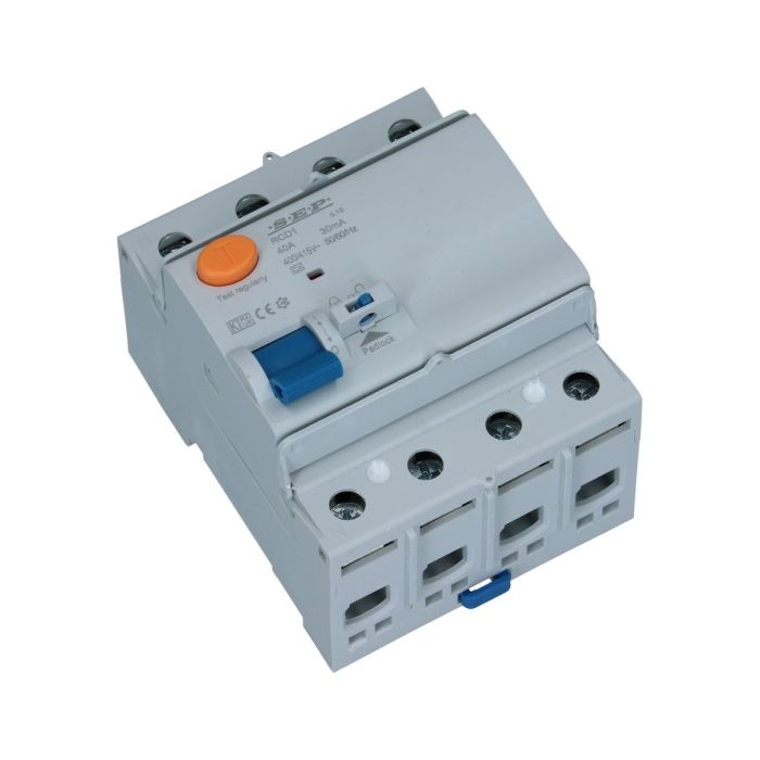 SEP aardlekschakelaar 4 polig 63A 300mA Type A 10kA RCD1